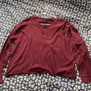Forever21 Long Sleeve Crop Top